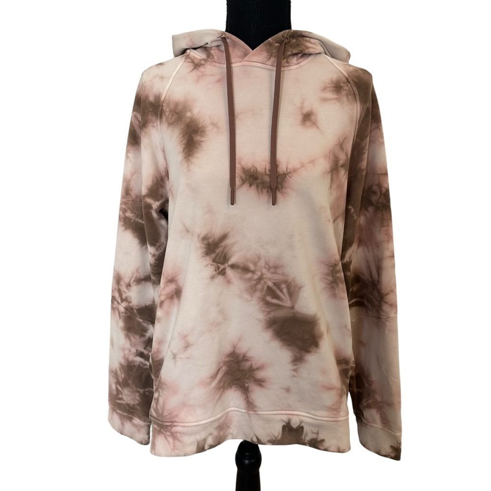 Lululemon Men’s Hoodie Sweatshirt Brown Tie Dye City Sweat Workout Size Medium